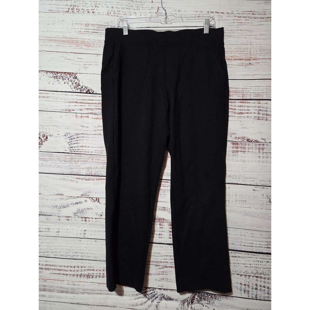 Torrid Womens Black Ponte Pull On Career Capri Pants Size 0R Plus Size 12 Large